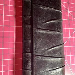 HOBO Black Textured Leather Wallet